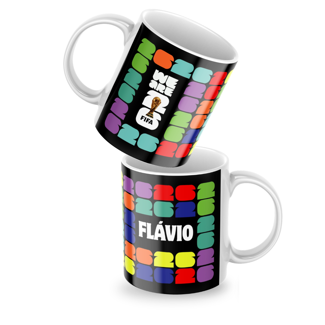 Caneca Personalizada Copa com Nome – 325ml