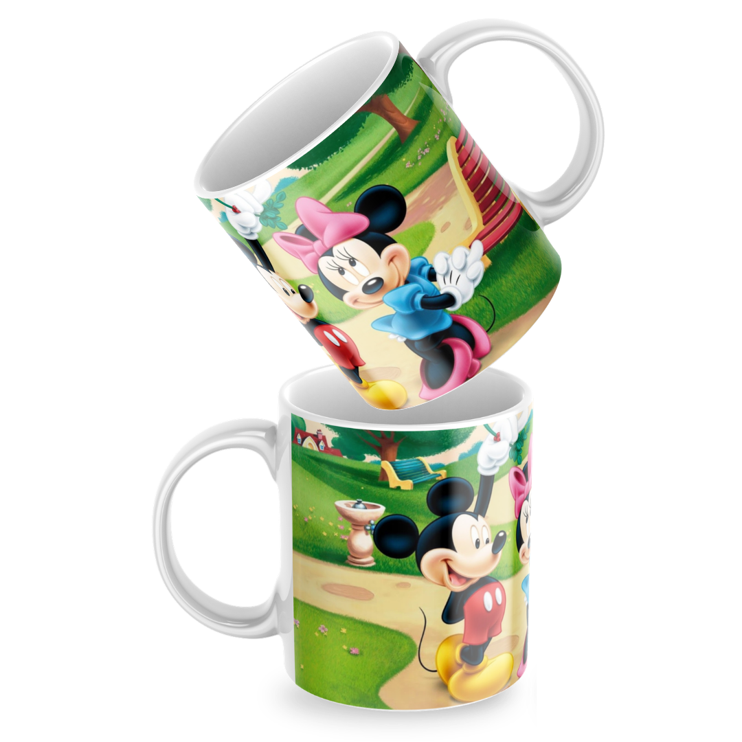 Caneca Personalizada Mickey e Minnie – 325ml