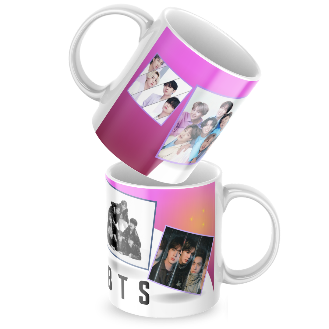 Caneca de Porcelana BTS K-Pop- 325ml