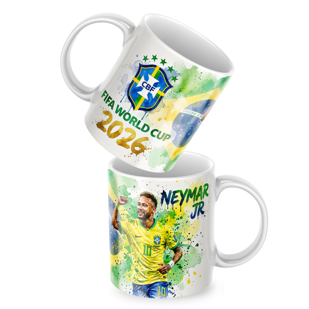 Caneca  Neymar Copa do Mundo 2026 – 325ml